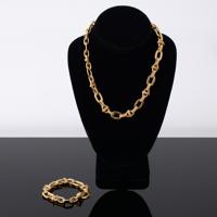 14K Gold Estate Necklace & Bracelet - Sold for $2,432 on 10-26-2024 (Lot 171).jpg